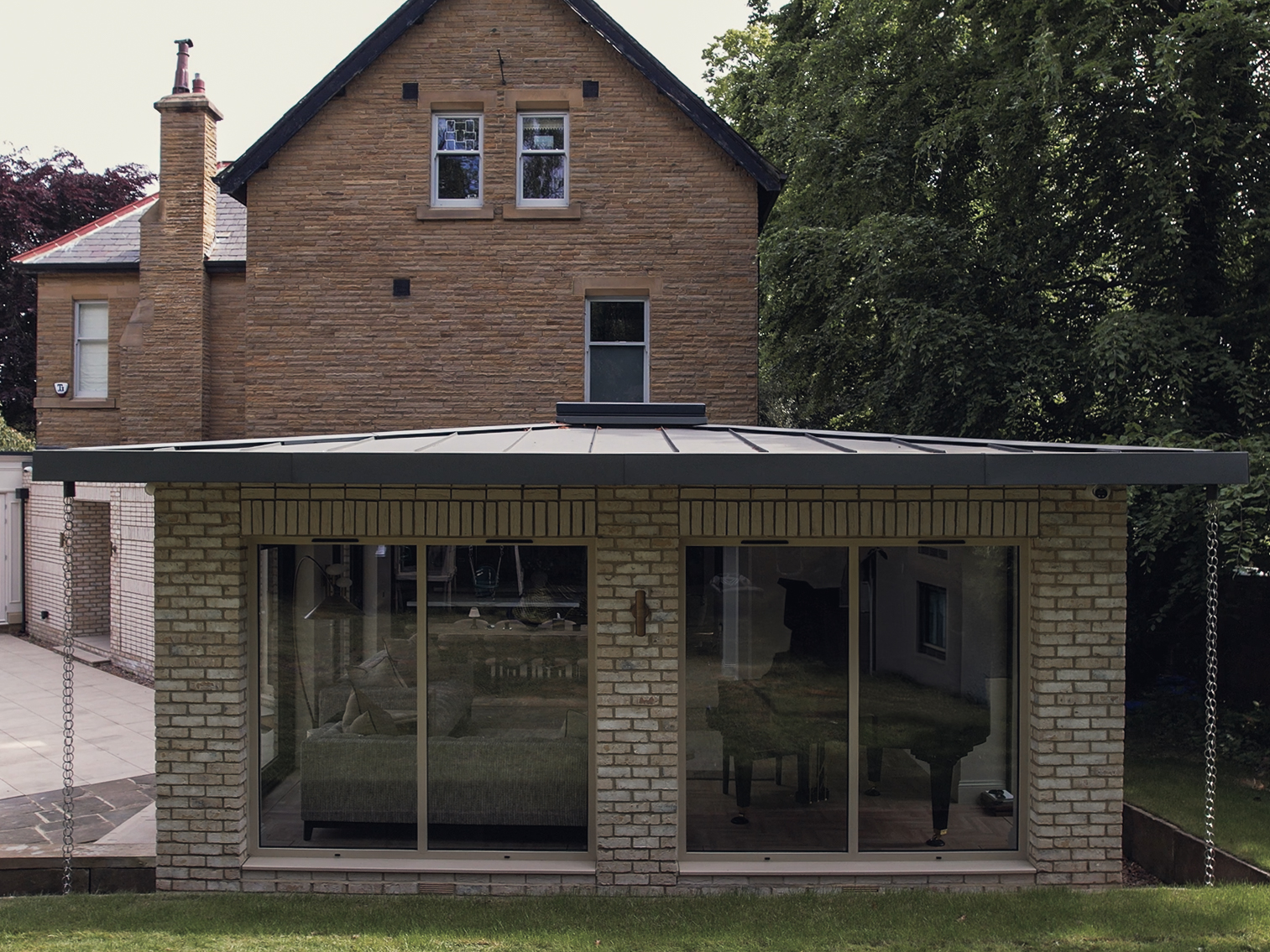 The garden pavilion extension seen from the rear, Roundhay, Leeds