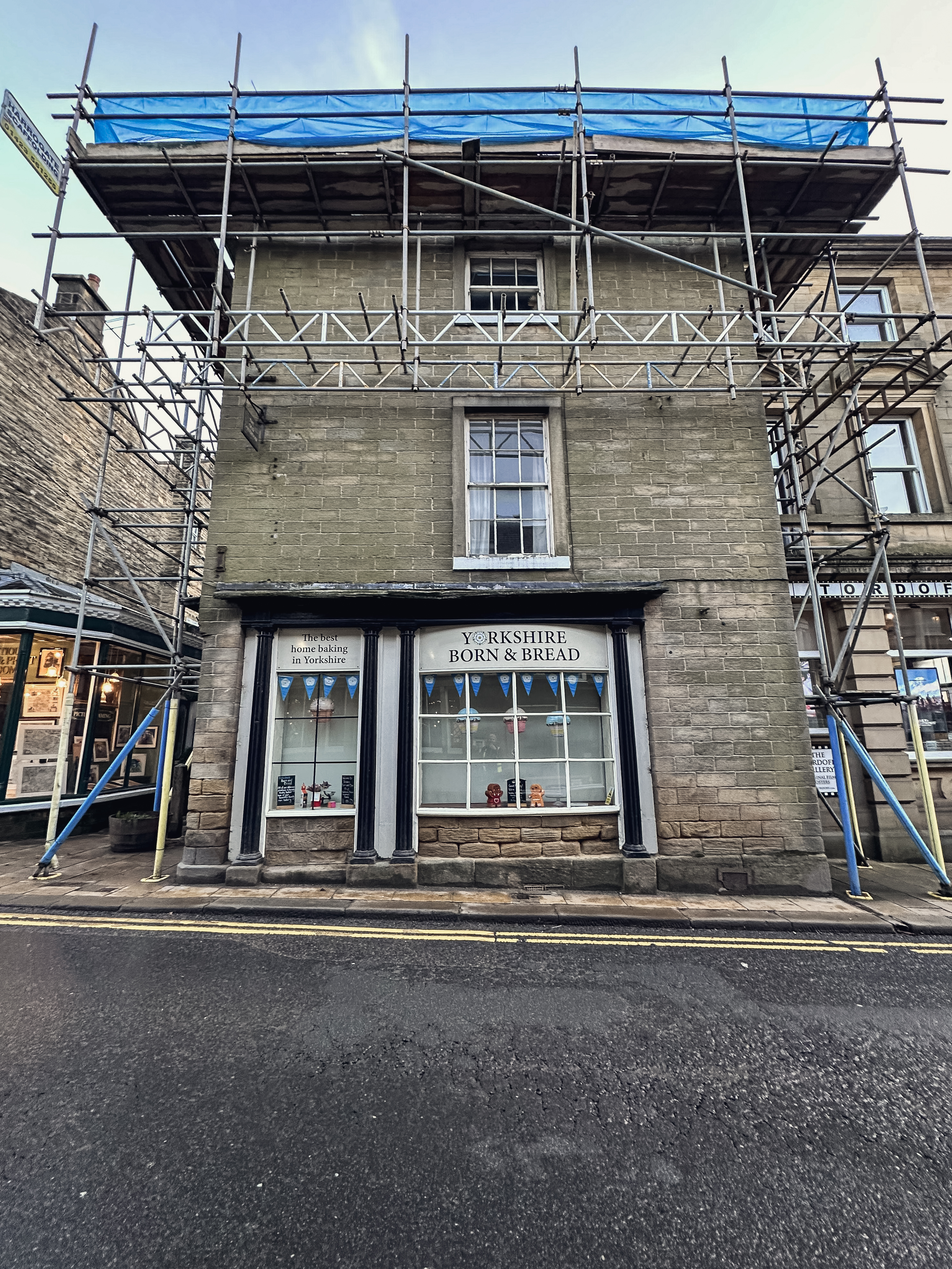 Emergency roof repair to a listed building in Pateley Bridge, North Yorkshire, after part of the roof failed